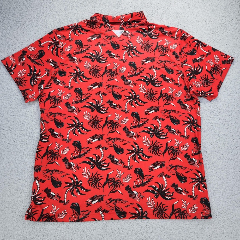 Georgia Bulldogs Shirt Mens XL Red NCAA Football Columbia PFG Tropical Print - Picture 15 of 15
